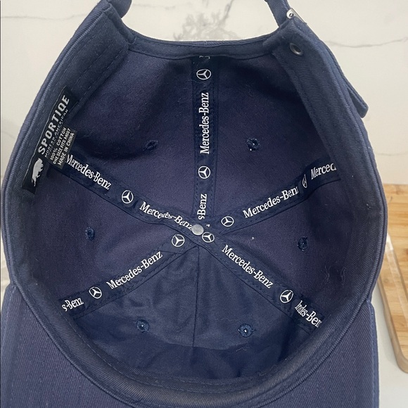 Mercedes-Benz Navy Blue Adjustable Cap – Unisex 5-Panel - Picture 2 of 5